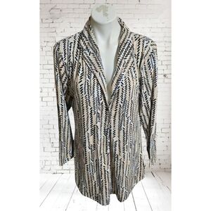 Lemon Tart Abstract Print  Cozy Long Sleeve Loungewear/Sleep Top Pink & Black M